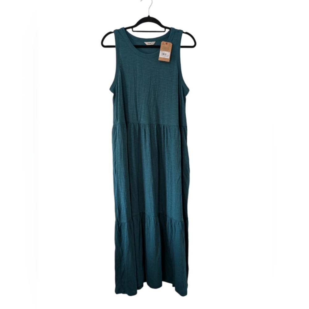 FarWest Women's Jersey Sleeveless Tiered Dress